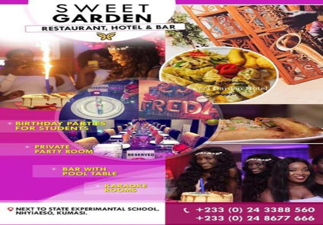 Sweet Garden Hotel Kumasi Buitenkant foto